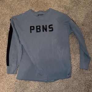 Mens alphalete pbns dry fit workout shirt. Long sleeve. Size L. Dark blue